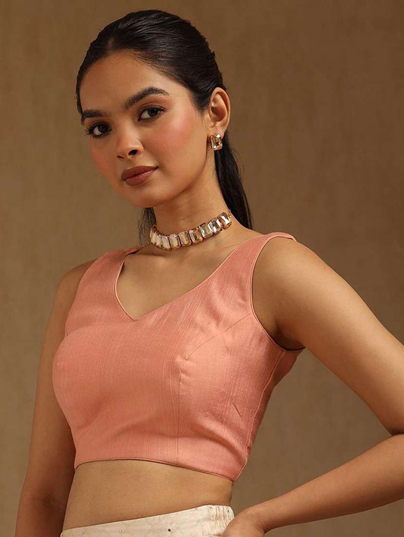 women solid sleeveless stitched blouse - 22081513 -  Standard Image - 1