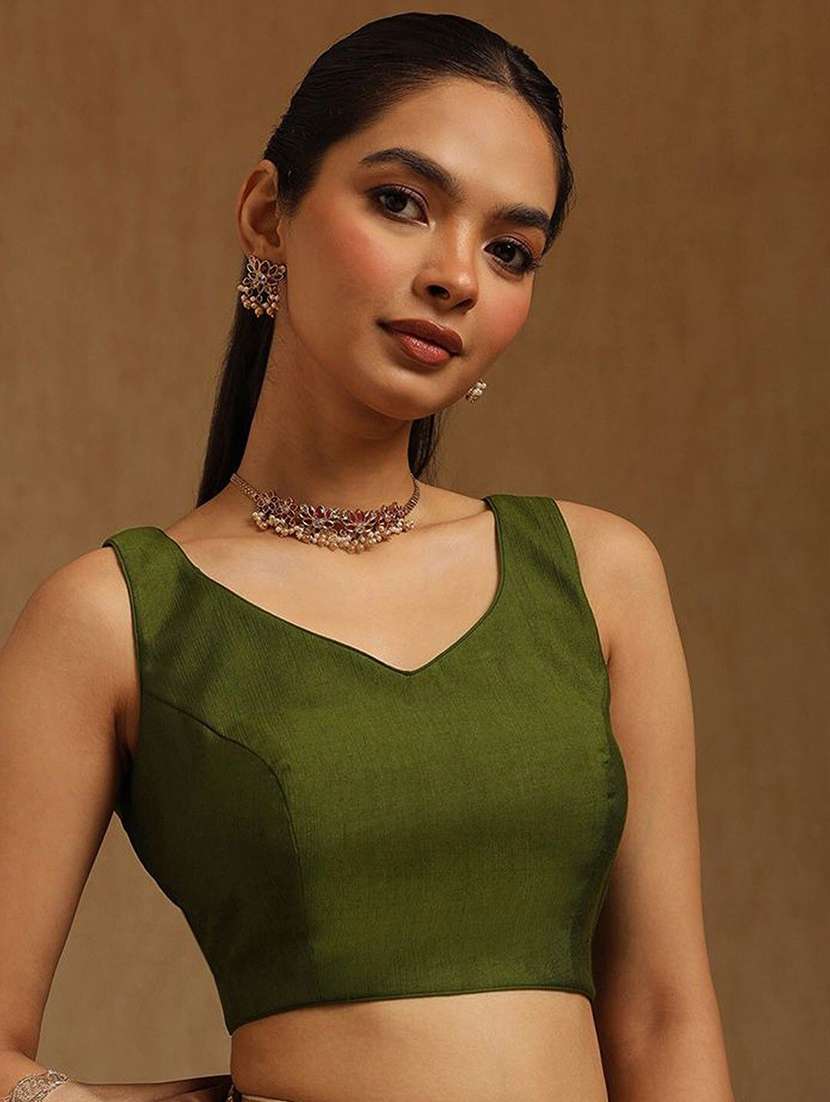 women solid sleeveless stitched blouse - 22081514 -  Standard Image - 4