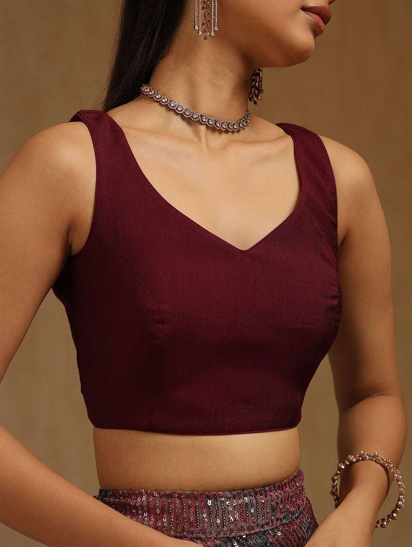 women solid sleeveless stitched blouse - 22081520 -  Standard Image - 4