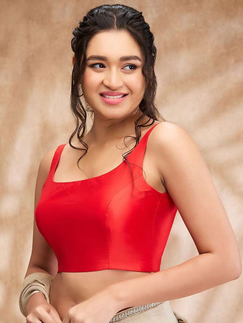 women solid sleeveless stitched blouse - 22081525 - Standard Image - 1