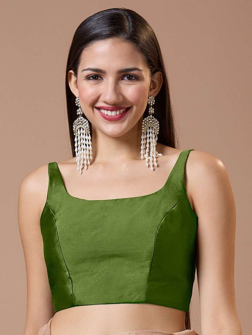 women solid sleeveless stitched blouse