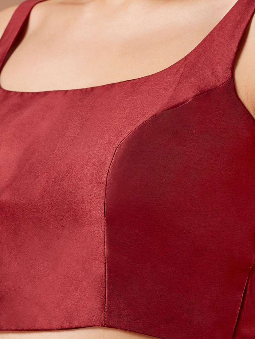 women solid sleeveless stitched blouse - 22081535 -  Standard Image - 4