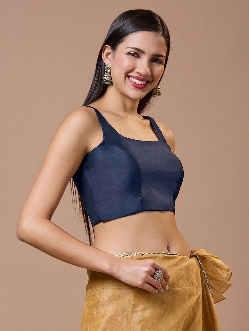 women solid sleeveless stitched blouse - 22081542 - Standard Image - 1