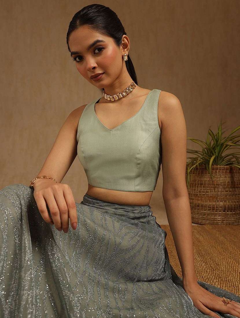 women solid sleeveless stitched blouse - 22081545 - Standard Image - 4