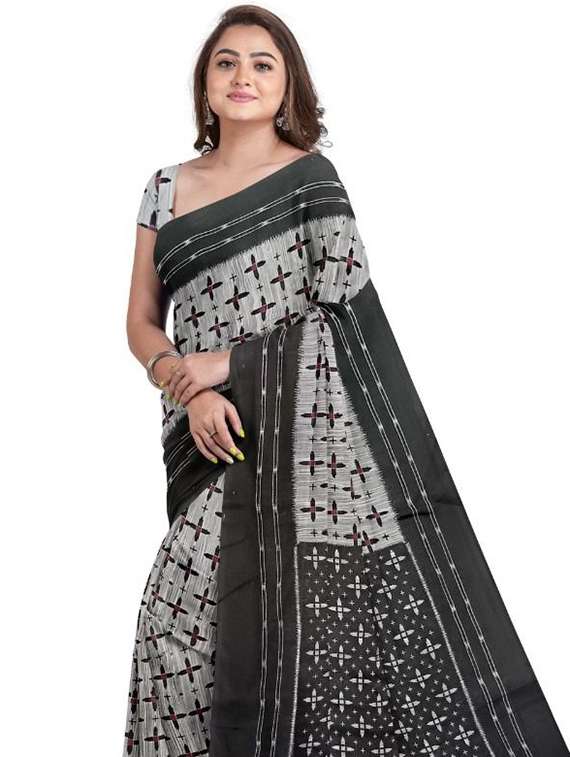 women self design handloom saree with blouse - 22081743 -  Standard Image - 1