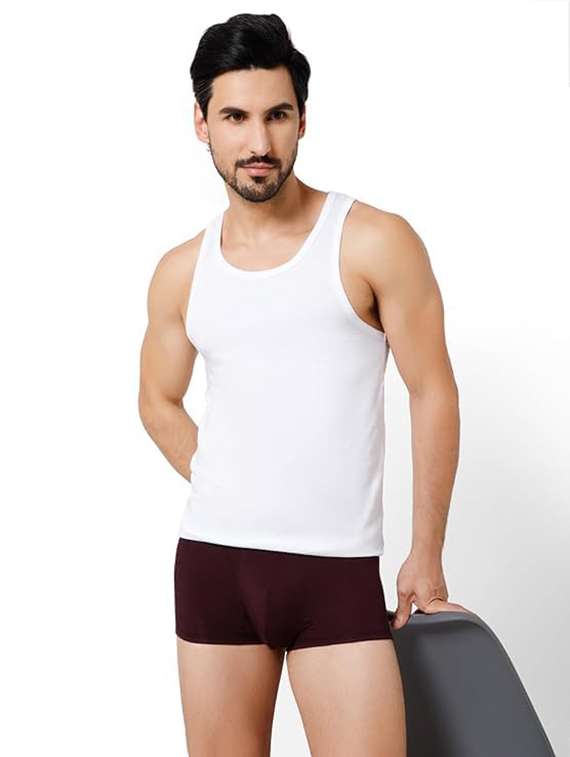 men pack of 3 solid scoop neck vest - 22081993 - Standard Image - 1