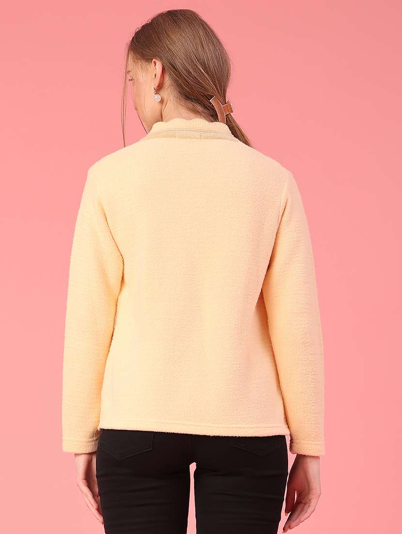 women self design long sleeve cardigan - 22082117 -  Standard Image - 4