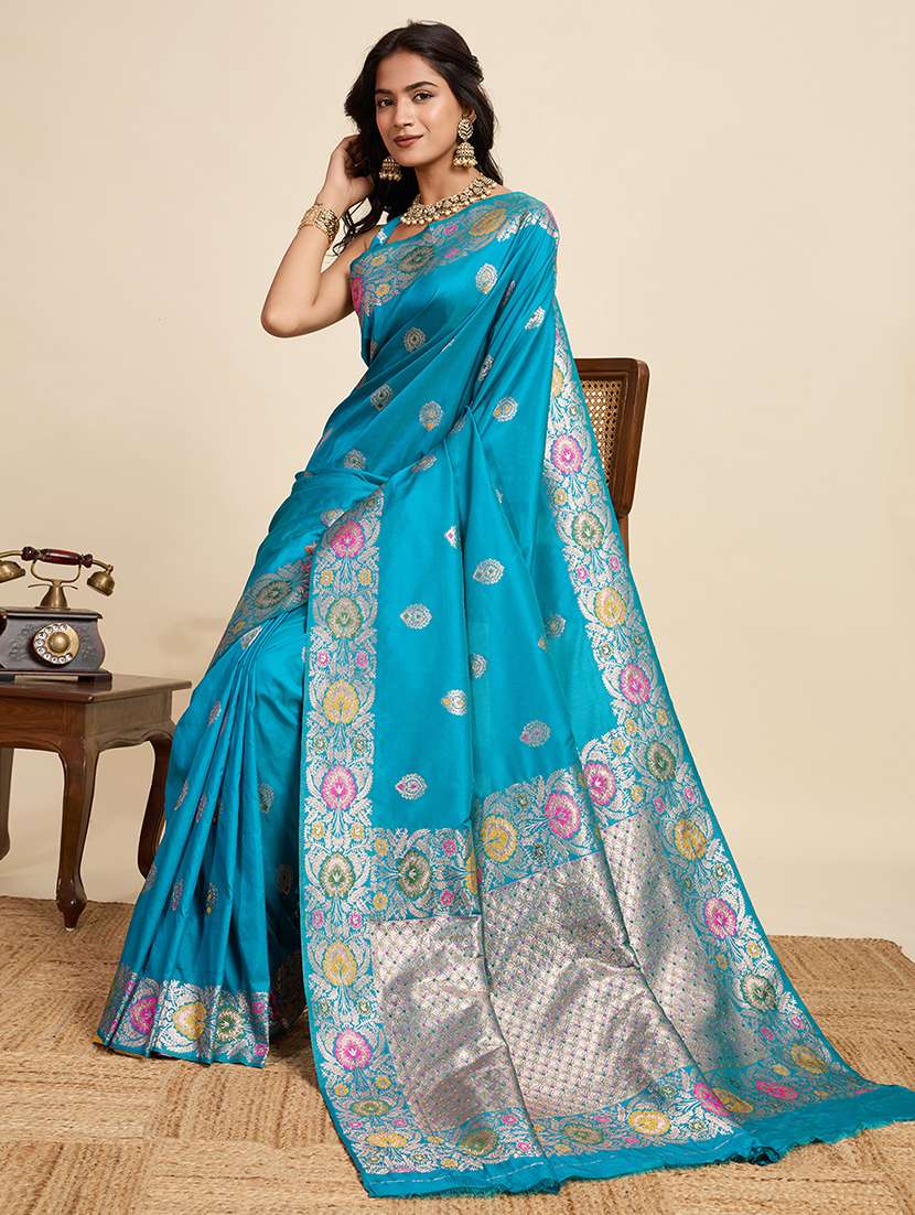 women self design banarasi saree with blouse - 22082203 -  Standard Image - 1