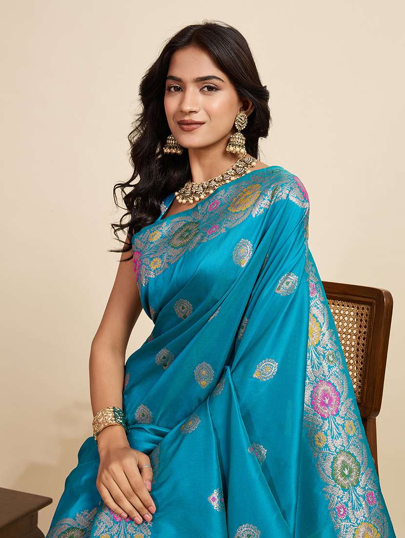 women self design banarasi saree with blouse - 22082203 -  Standard Image - 4