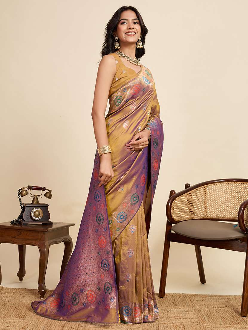 women self design banarasi saree with blouse - 22082205 -  Standard Image - 1