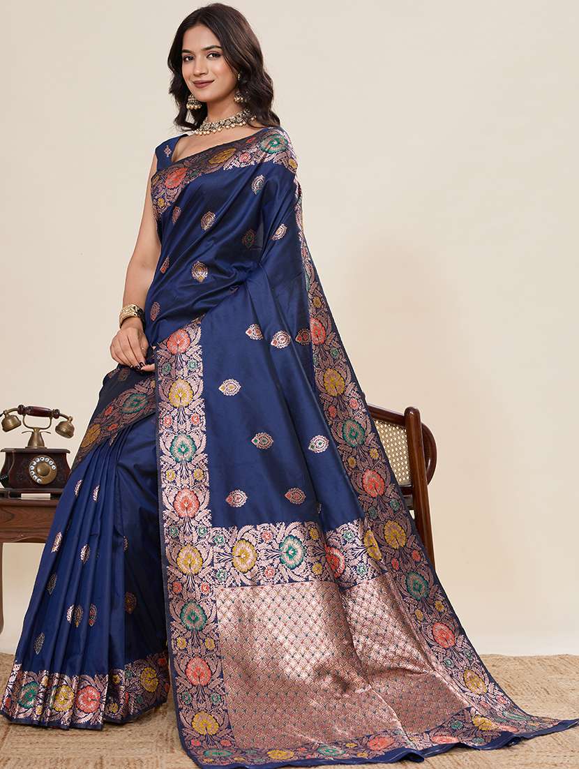 women self design banarasi saree with blouse - 22082206 -  Standard Image - 1