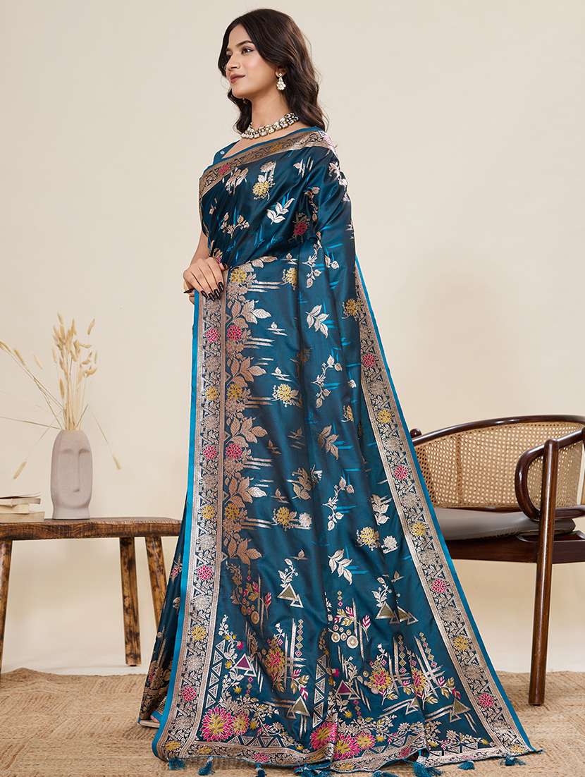 women self design banarasi saree with blouse - 22082217 -  Standard Image - 1