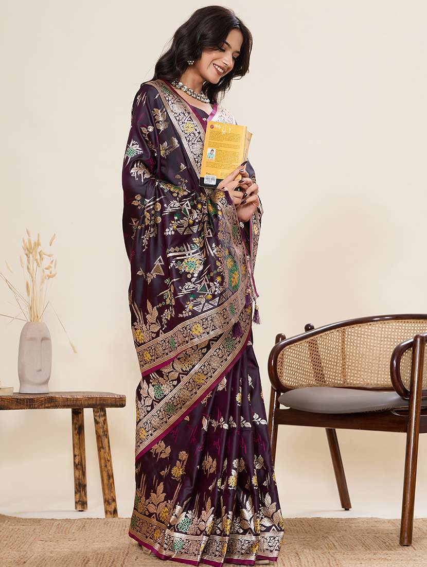 women self design banarasi saree with blouse - 22082221 -  Standard Image - 1