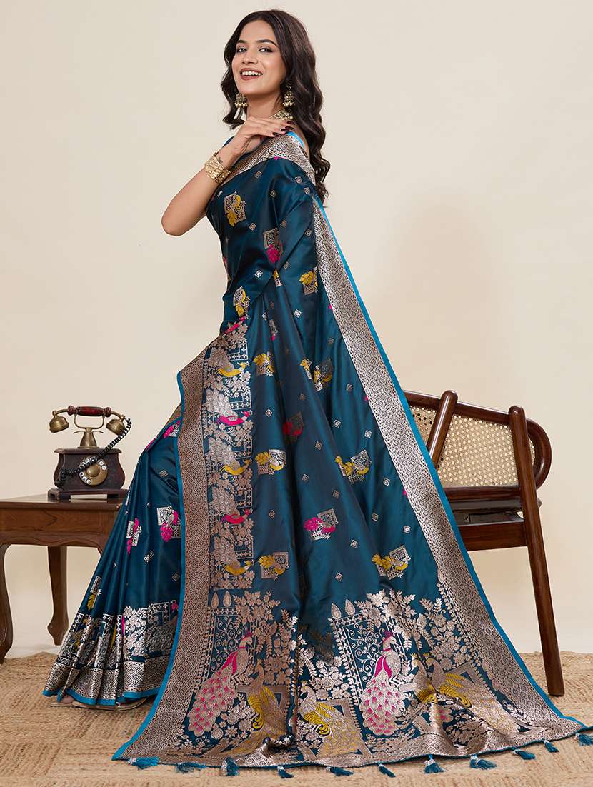 women self design banarasi saree with blouse - 22082222 -  Standard Image - 1