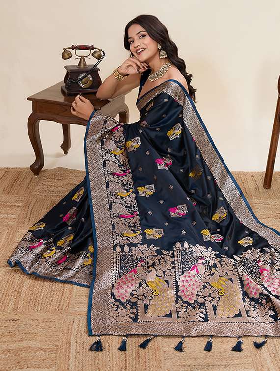 women self design banarasi saree with blouse - 22082224 -  Standard Image - 1