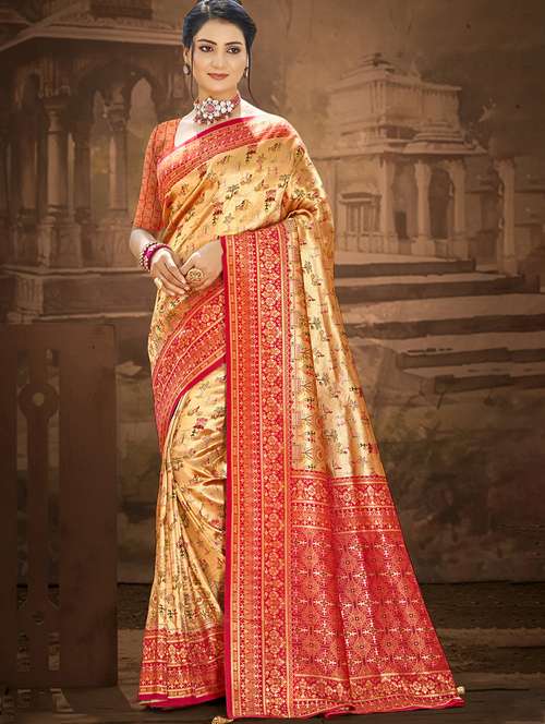 women self design dharmavaram saree with blouse - 22082236 -  Standard Image - 0