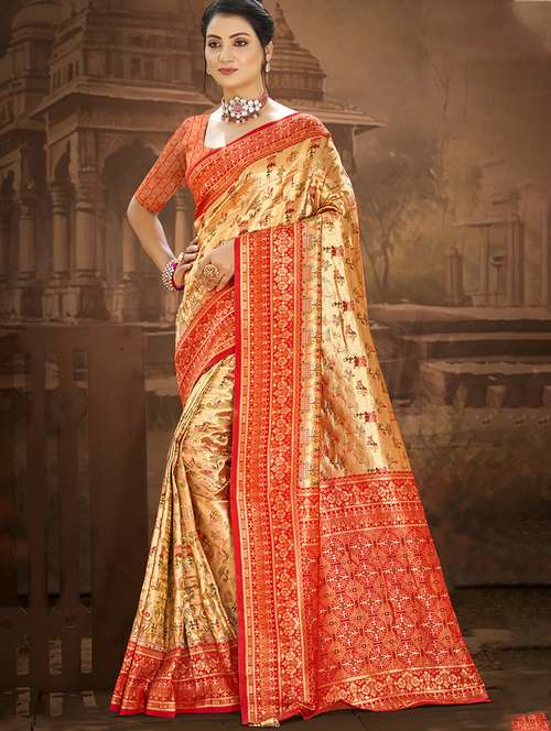 women self design dharmavaram saree with blouse - 22082239 -  Standard Image - 0