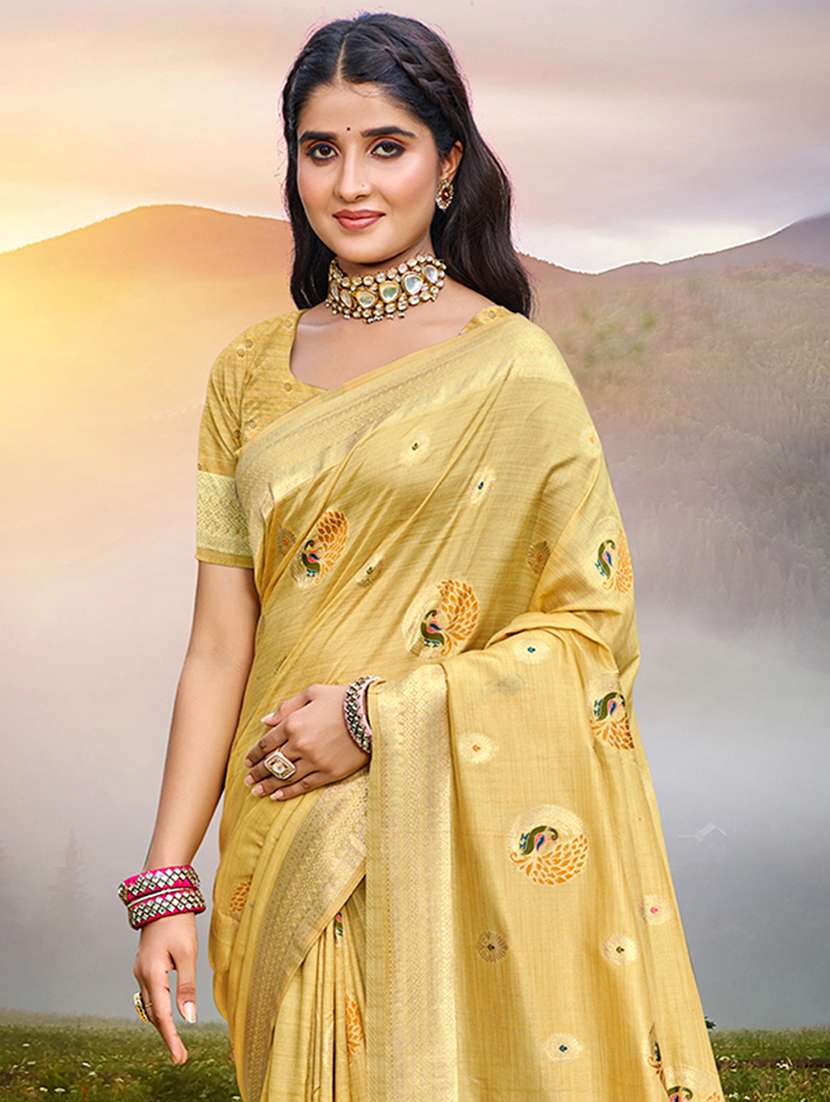 women self design assam silk saree with blouse - 22082260 -  Standard Image - 1