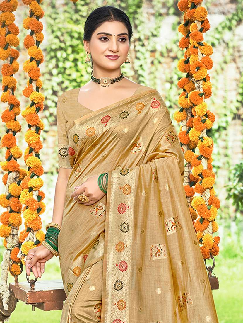 women self design assam silk saree with blouse - 22082275 -  Standard Image - 1