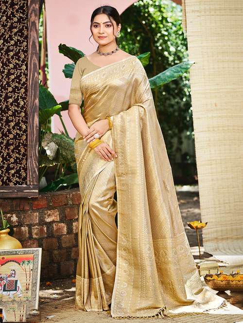 women self design kanjivaram saree with blouse - 22082280 -  Standard Image - 0