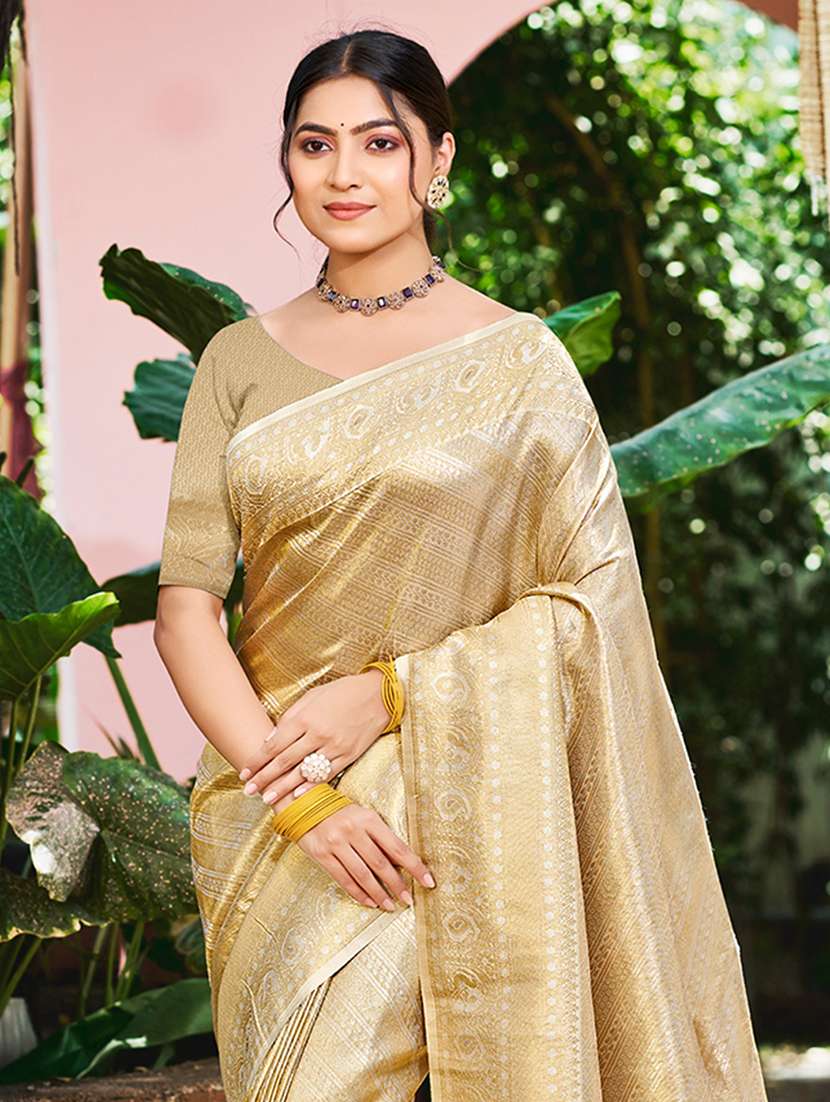 women self design kanjivaram saree with blouse - 22082280 -  Standard Image - 1