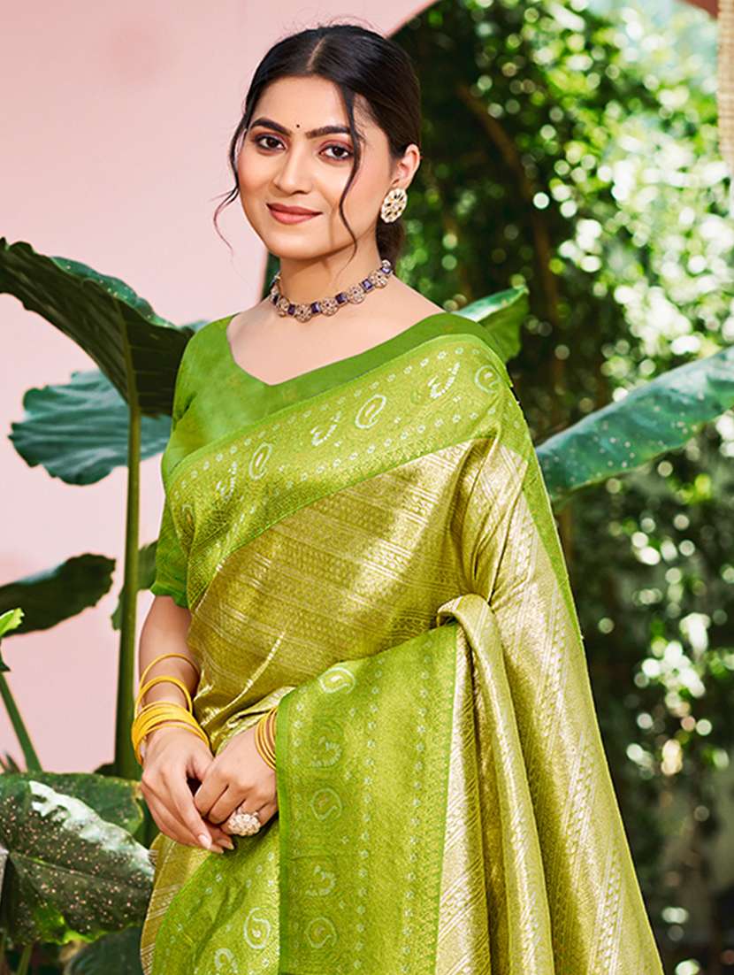 women self design kanjivaram saree with blouse - 22082281 -  Standard Image - 1