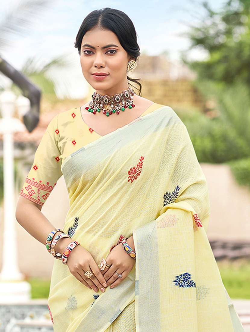 women self design handloom saree with blouse - 22082304 -  Standard Image - 1