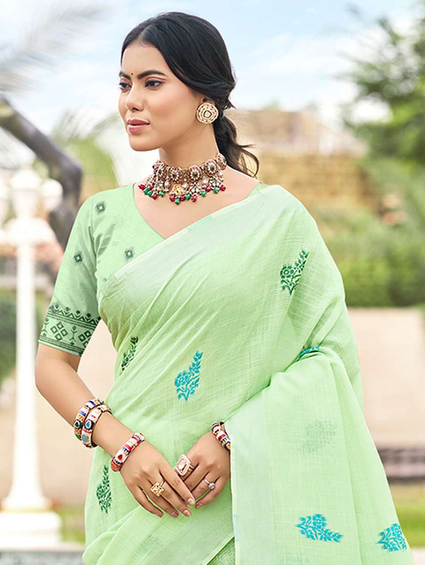 women self design handloom saree with blouse - 22082305 -  Standard Image - 1