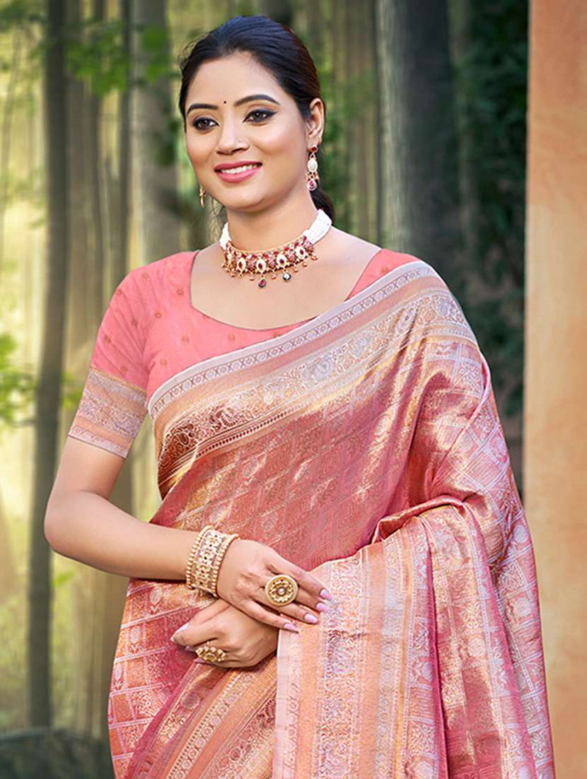 women self design kanjivaram saree with blouse - 22082308 - Standard Image - 1