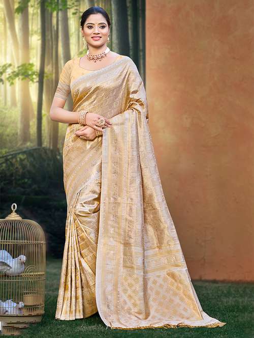women self design kanjivaram saree with blouse - 22082313 -  Standard Image - 0