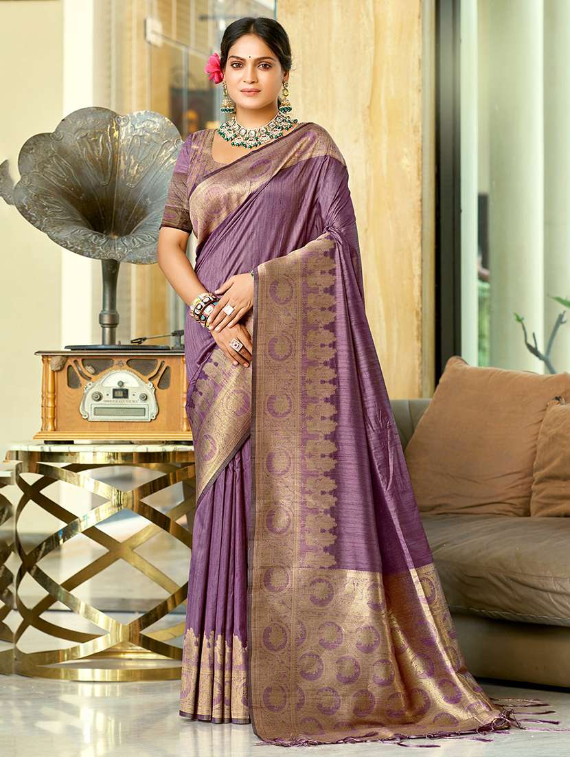 women self design kanjivaram saree with blouse - 22082323 - Zoom Image - 0