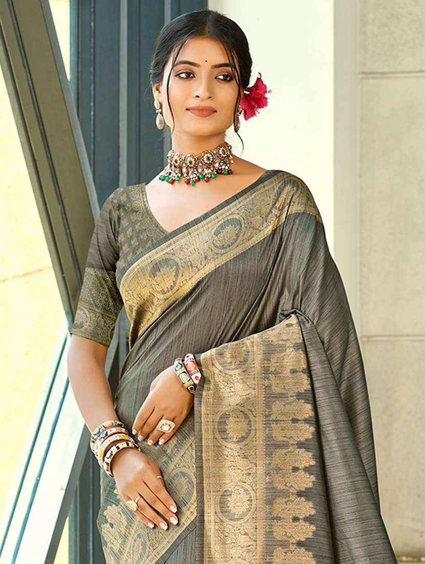 women self design kanjivaram saree with blouse - 22082324 - Standard Image - 1