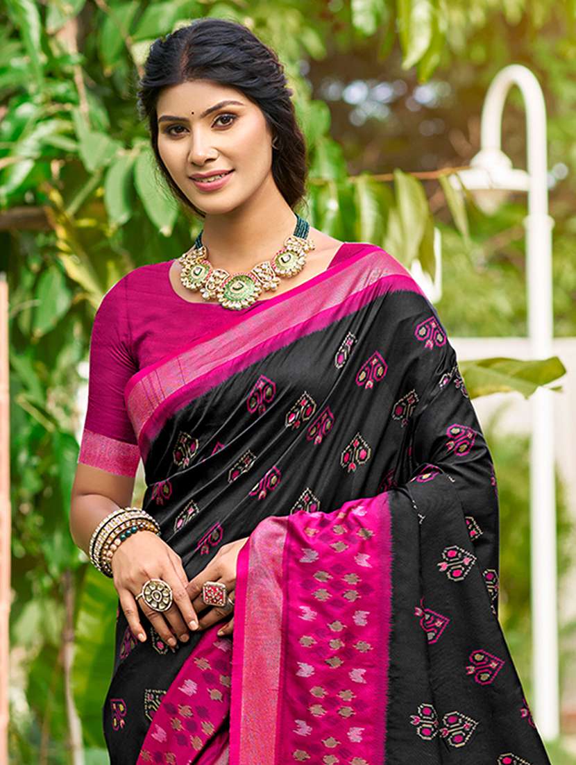 women self design kanjivaram saree with blouse - 22082367 -  Standard Image - 1