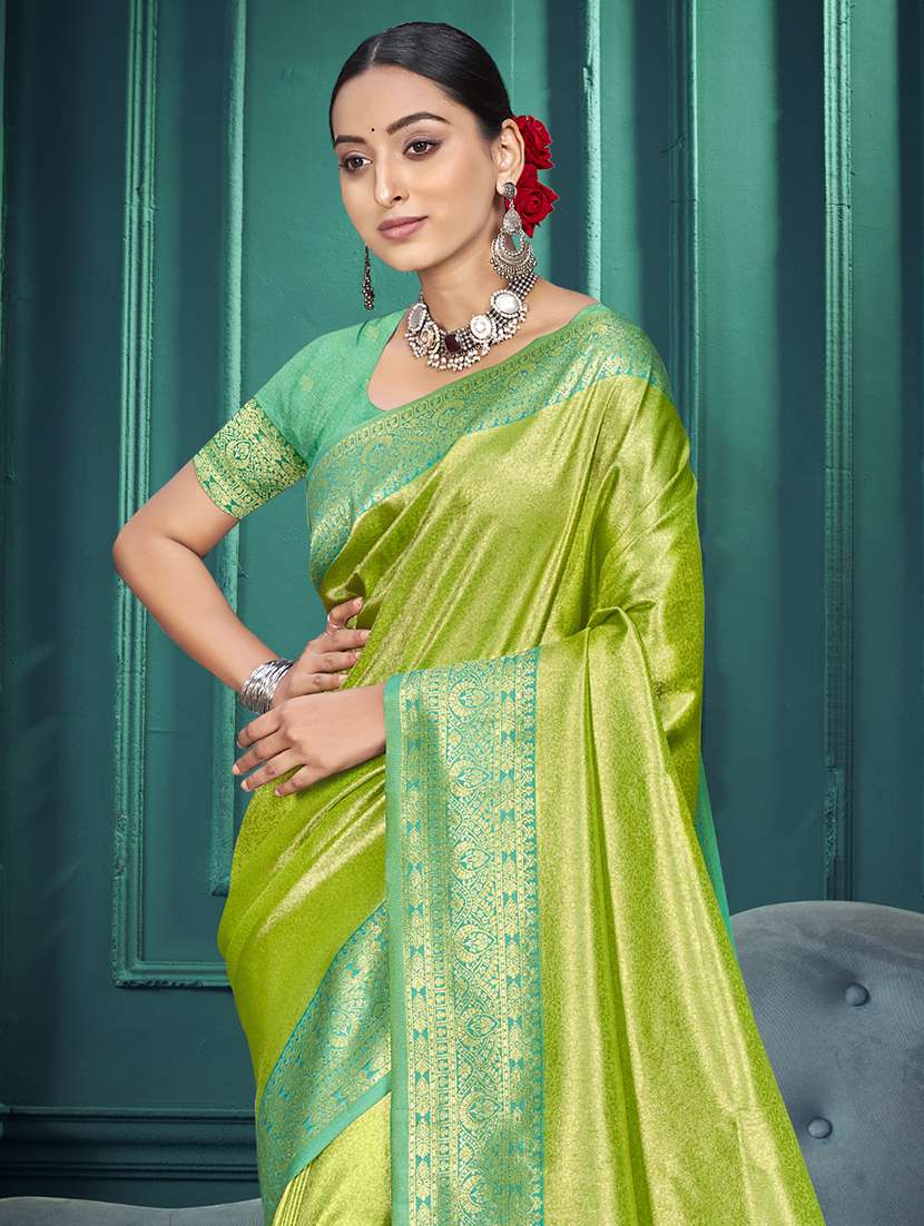women self design kanjivaram saree with blouse - 22082379 -  Standard Image - 1