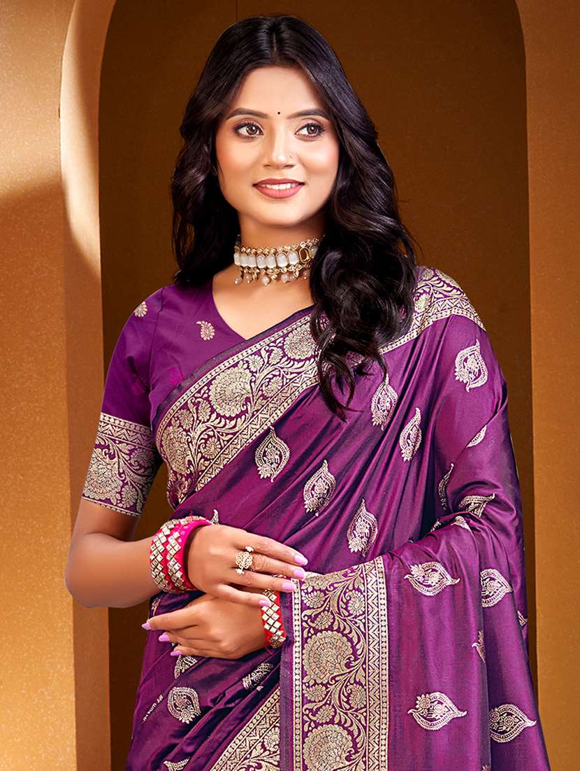 women self design banarasi saree with blouse - 22082396 -  Standard Image - 1