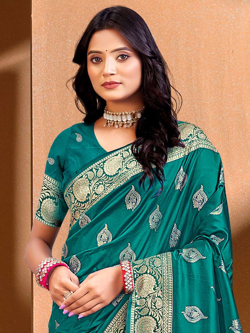 women self design banarasi saree with blouse - 22082397 -  Standard Image - 1