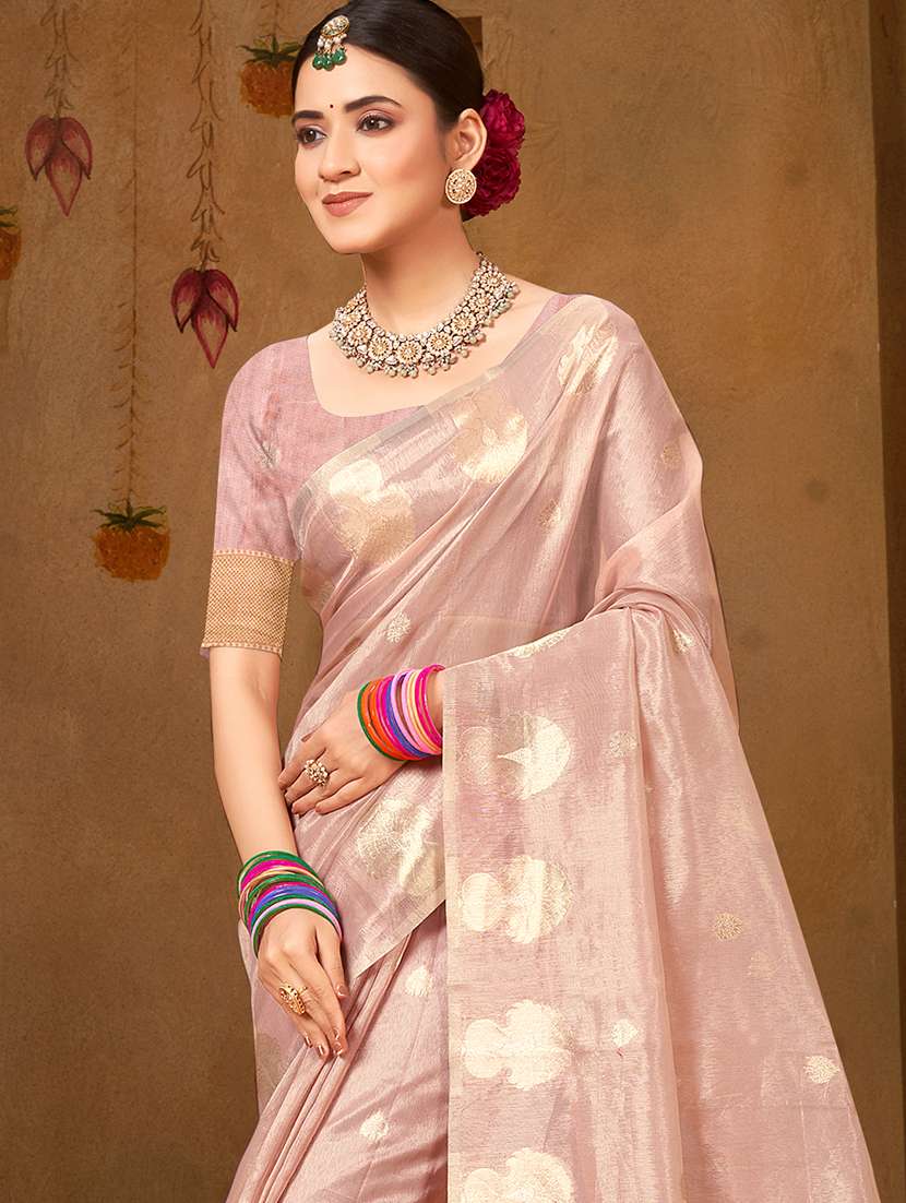 women self design chanderi saree with blouse - 22082406 -  Standard Image - 1