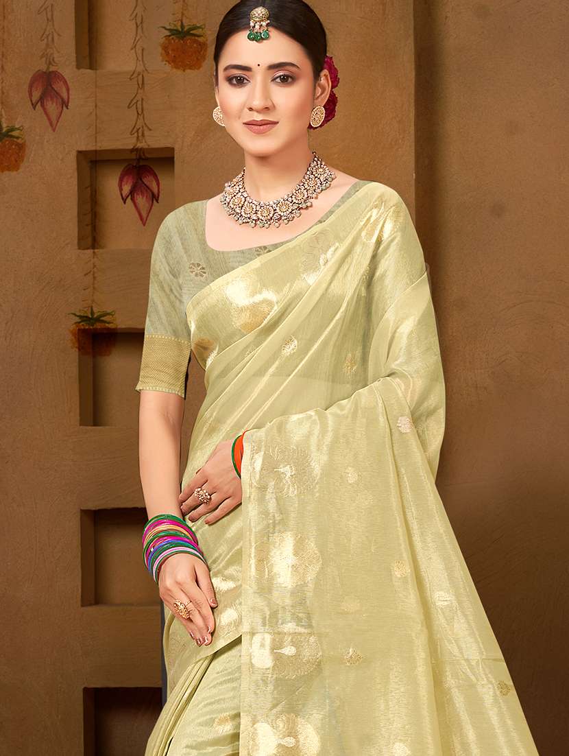 women self design chanderi saree with blouse - 22082411 -  Standard Image - 1