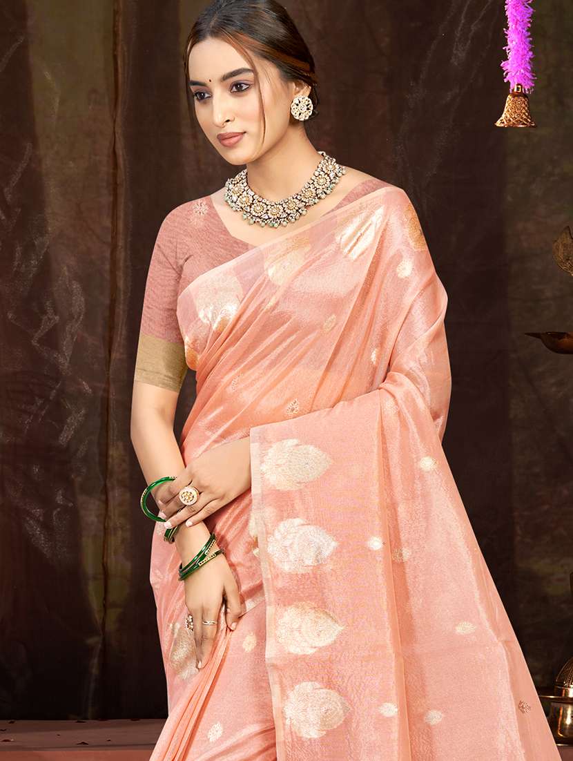 women self design chanderi saree with blouse - 22082412 -  Standard Image - 1