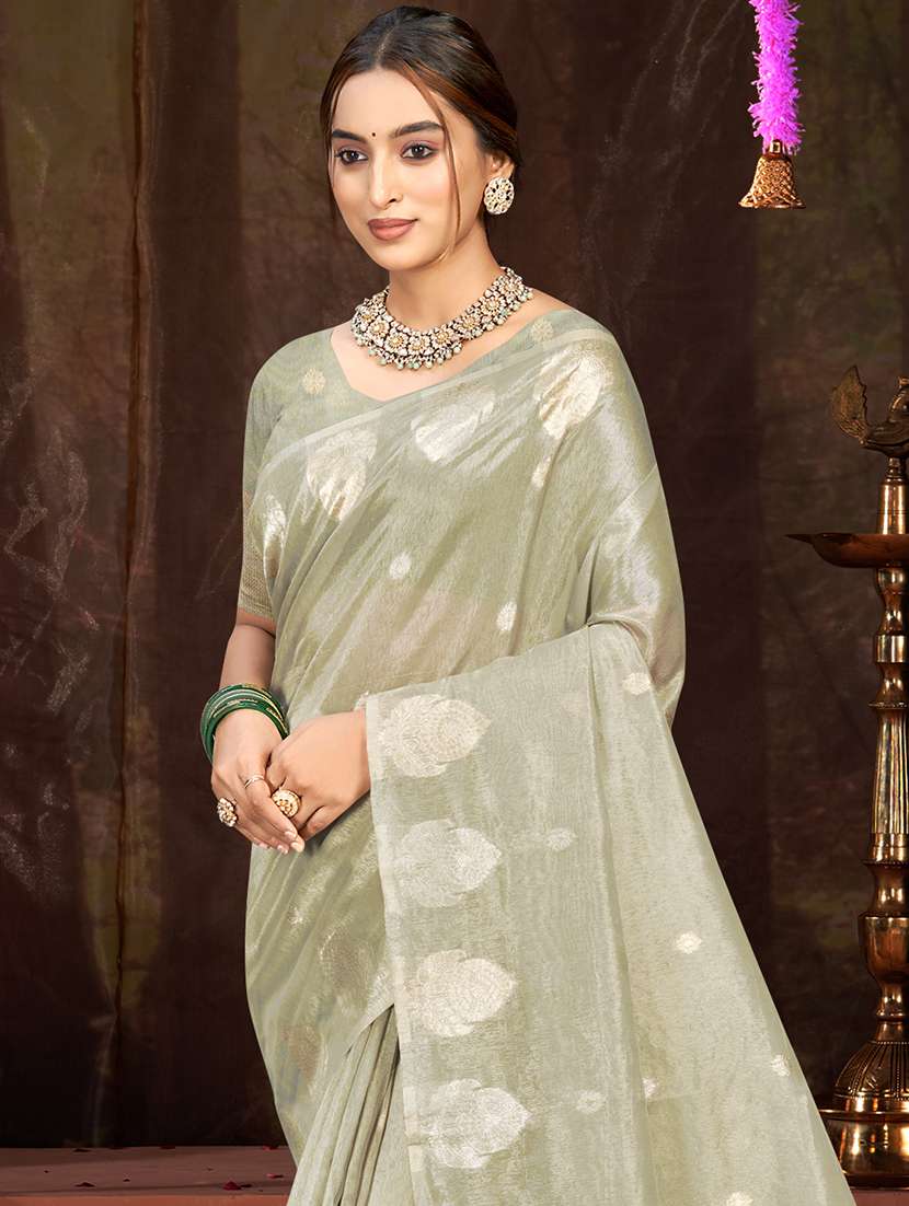 women self design chanderi saree with blouse - 22082413 -  Standard Image - 1
