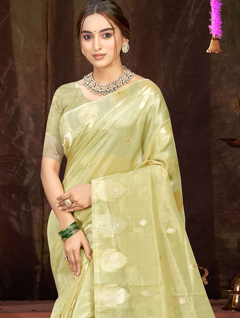 women self design chanderi saree with blouse - 22082417 - Standard Image - 1
