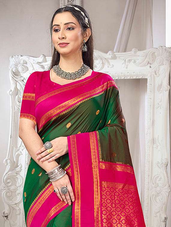 women self design banarasi saree with blouse - 22082430 -  Standard Image - 1