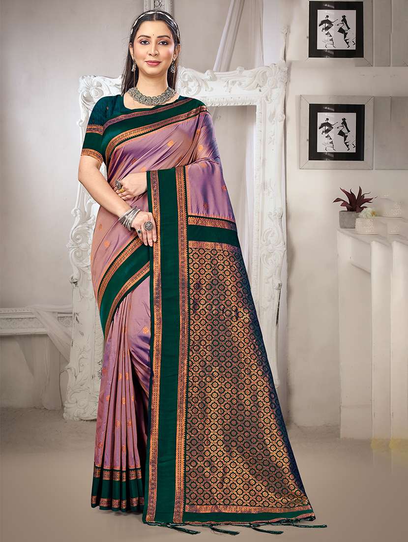 women self design banarasi saree with blouse - 22082432 -  Zoom Image - 0