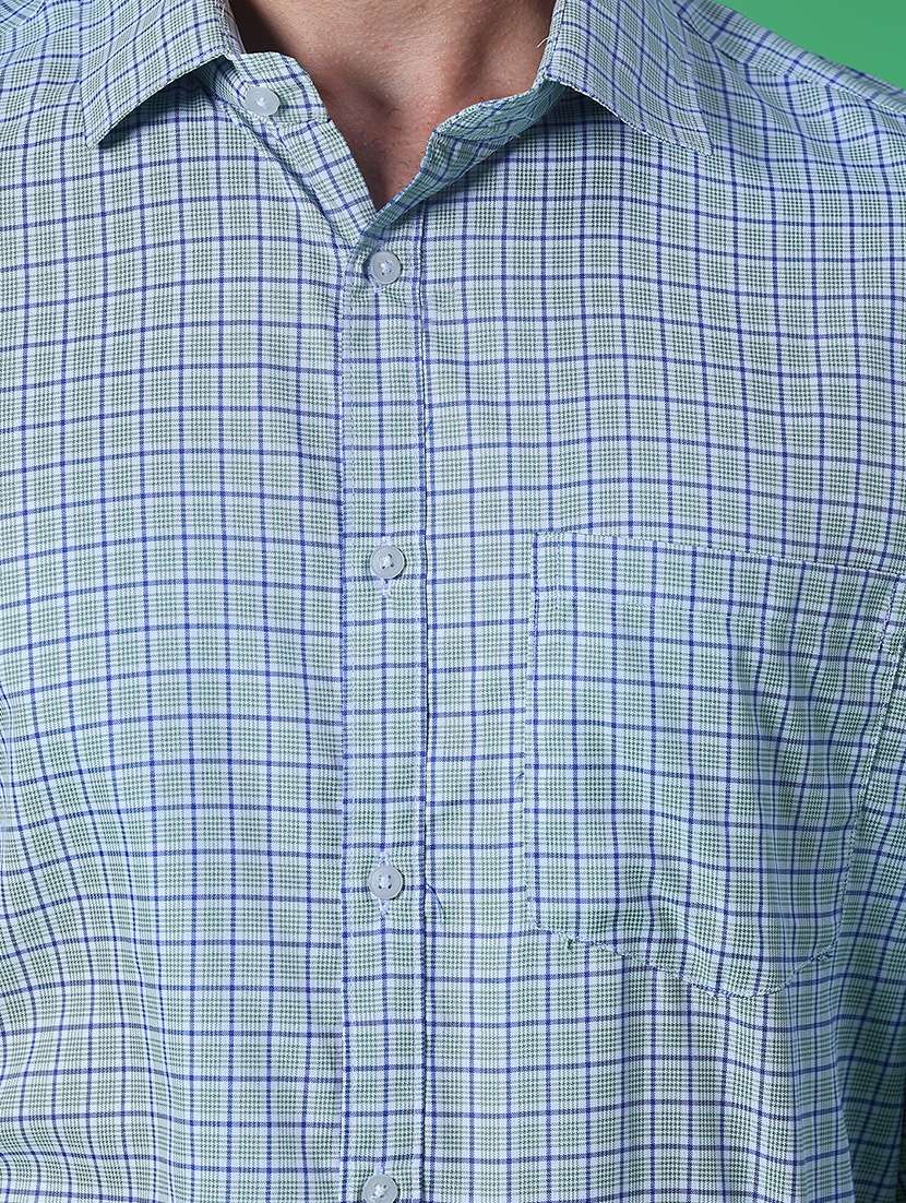 Men Checkered Long Sleeve Regular Fit Formal Shirt - 22082442 -  Standard Image - 4