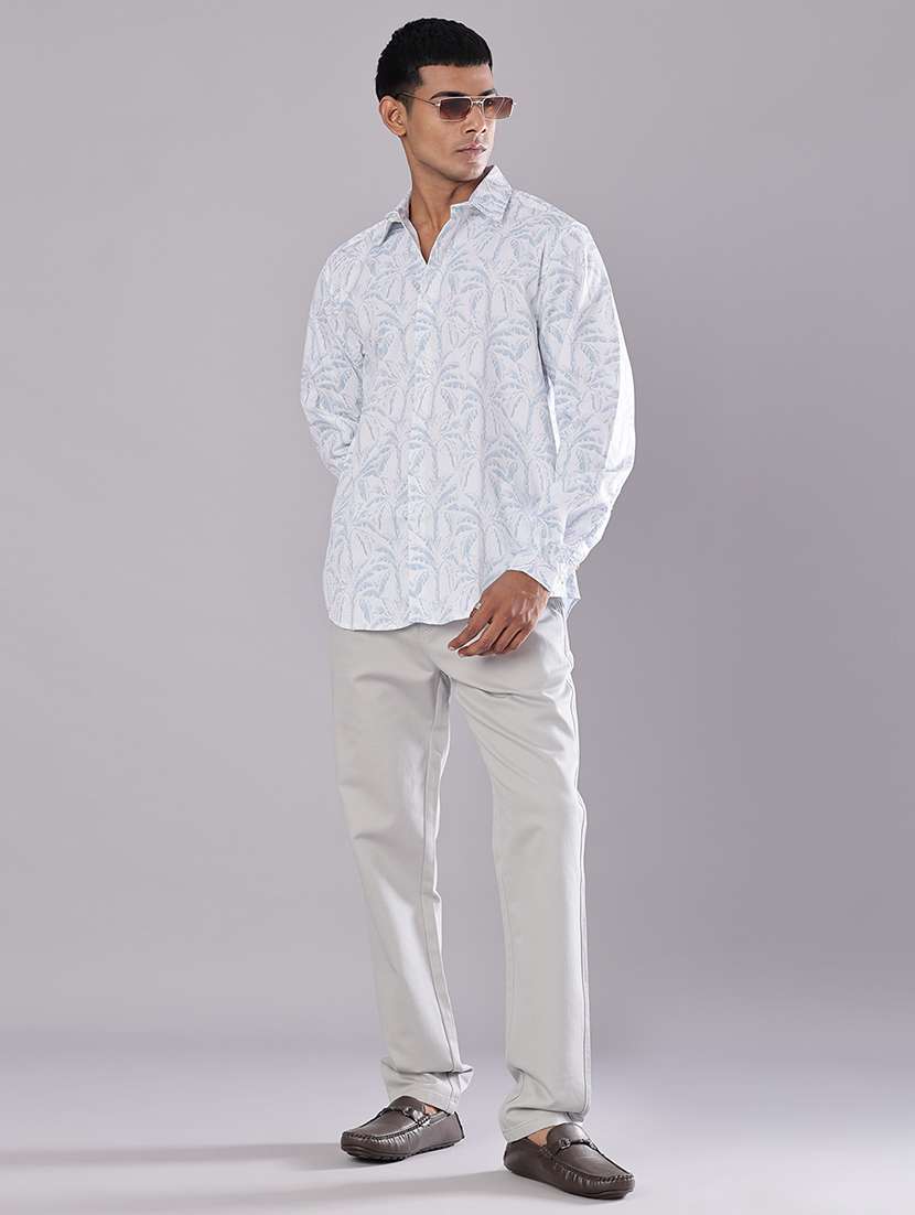 men printed long sleeve regular fit casual shirt - 22082463 -  Standard Image - 4