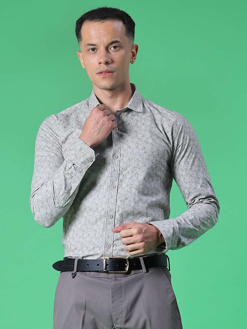 Men Printed Long Sleeve Regular Fit Formal Shirt - 22082466 -  Standard Image - 1