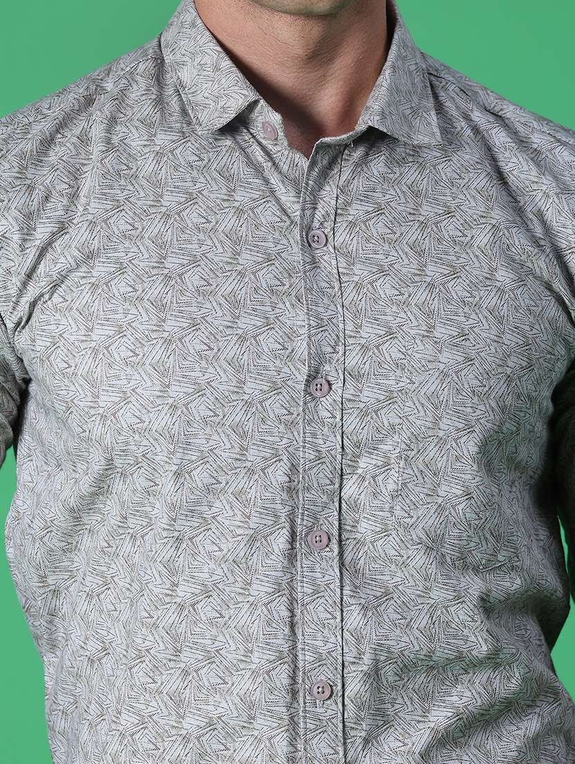 Men Printed Long Sleeve Regular Fit Formal Shirt - 22082466 -  Standard Image - 4