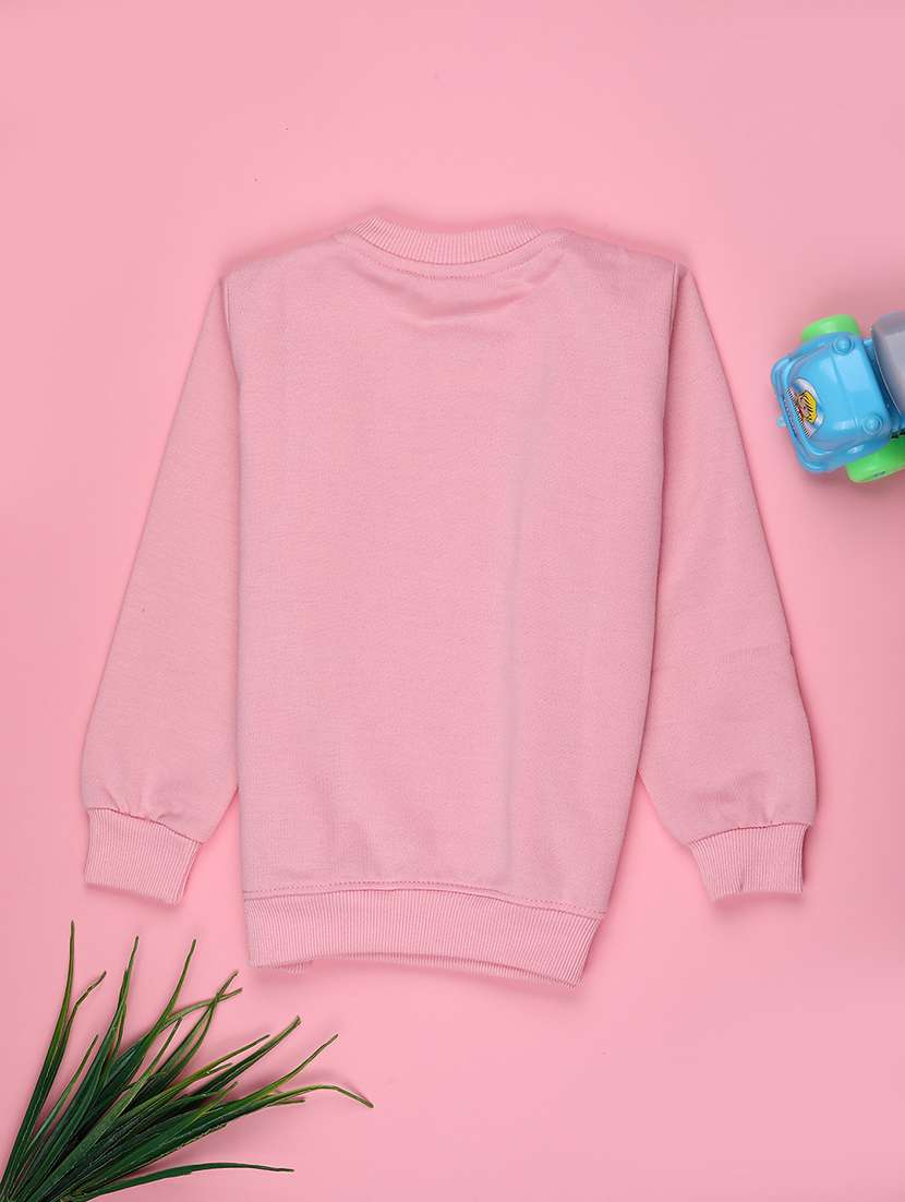 girls round neck long sleeve sweatshirt - 22082722 -  Standard Image - 1