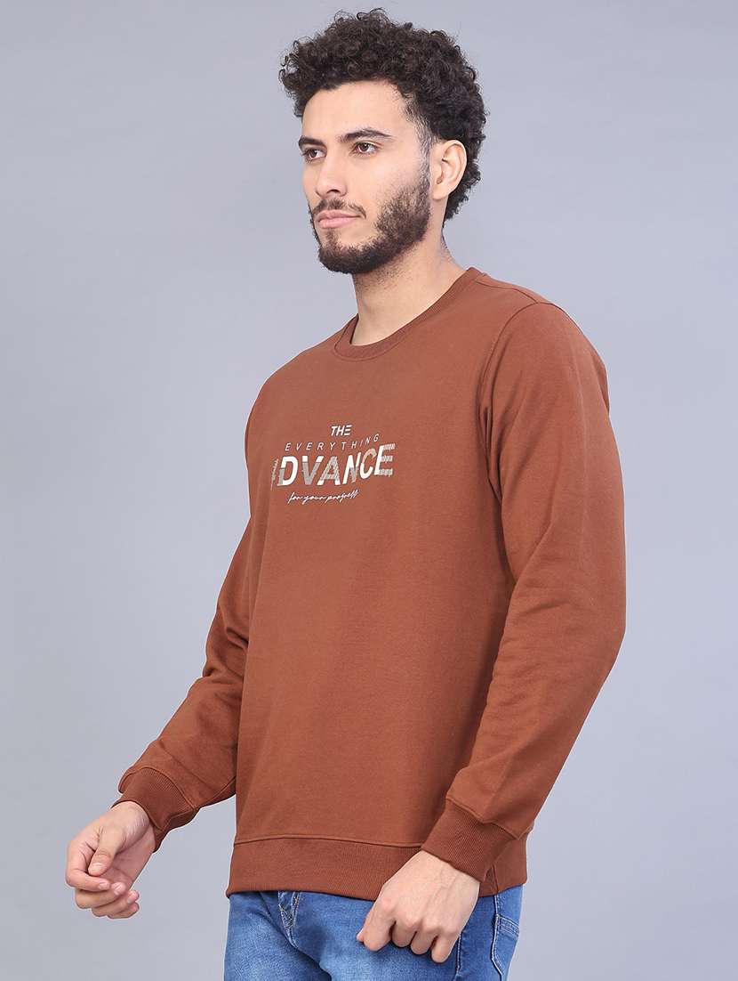 men solid long sleeve sweatshirt - 22082725 -  Standard Image - 1
