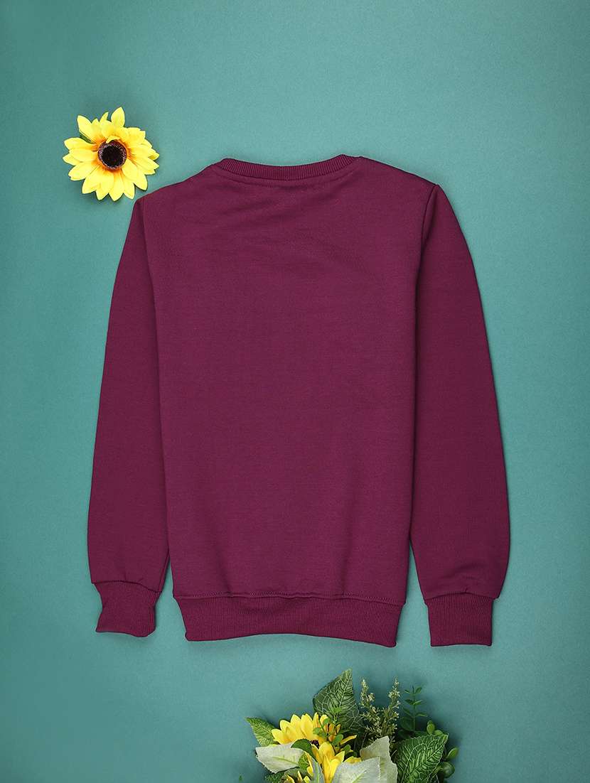 girls round neck long sleeve sweatshirt - 22082750 -  Standard Image - 1